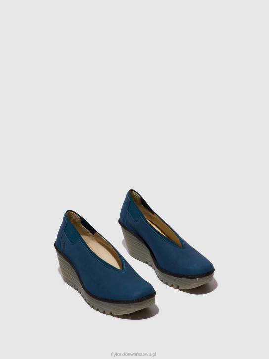 buty wsuwane yoza438 kobiety L8JJ631 niebieski Fly London