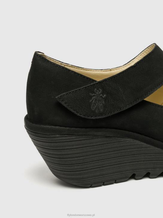 buty na koturnie yasi682 kobiety L8JJ699 czarny Fly London