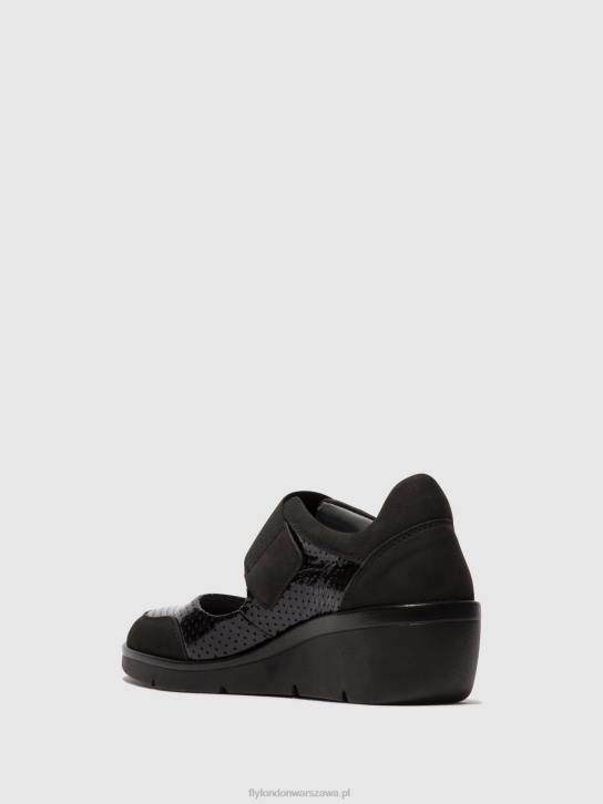 buty na rzep naje583 kobiety L8JJ624 czarny Fly London