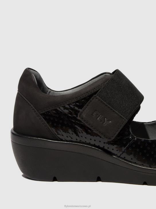 buty na rzep naje583 kobiety L8JJ624 czarny Fly London