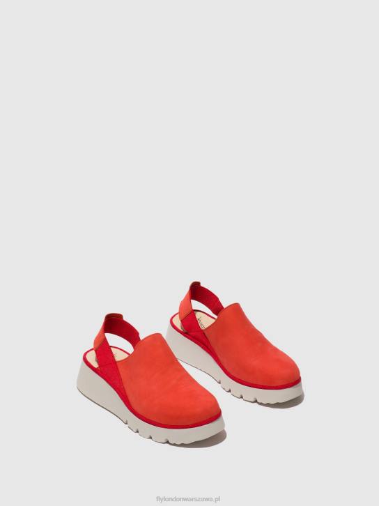 buty na słupku plog430 kobiety L8JJ644 diabelska czerwień Fly London