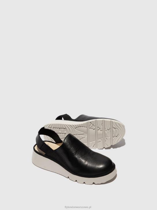 buty na słupku plog430 kobiety L8JJ645 czarny Fly London
