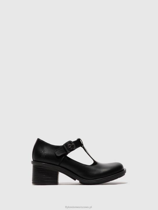 buty mary jane cady180 kobiety L8JJ622 czarny Fly London