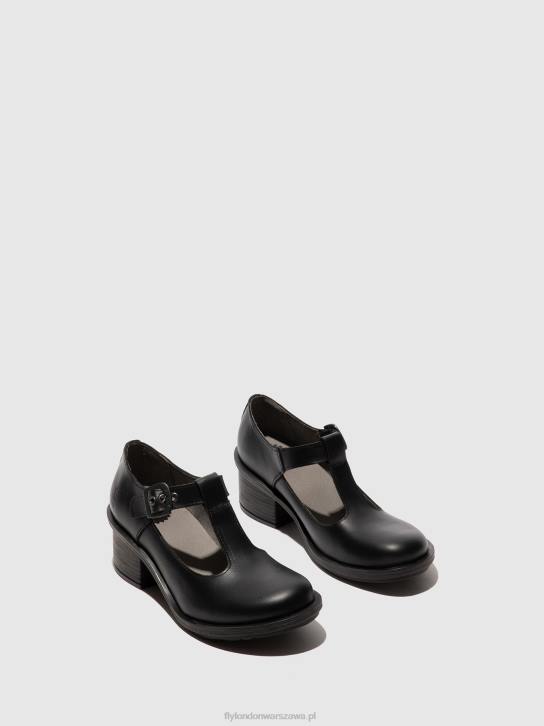 buty mary jane cady180 kobiety L8JJ622 czarny Fly London
