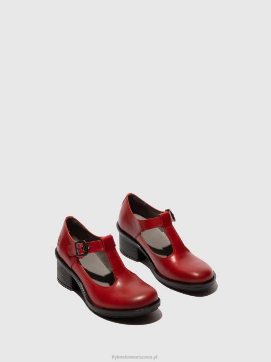 buty mary jane cady180 kobiety L8JJ646 czerwony Fly London