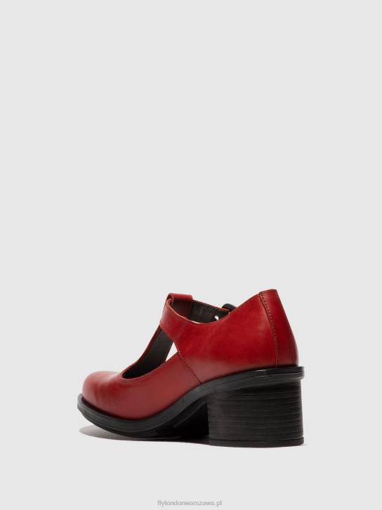 buty mary jane cady180 kobiety L8JJ646 czerwony Fly London