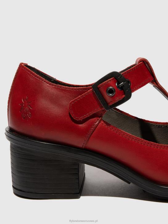 buty mary jane cady180 kobiety L8JJ646 czerwony Fly London