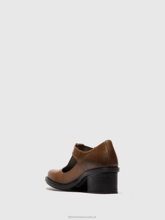 buty mary jane cady180 kobiety L8JJ654 wielbłąd Fly London