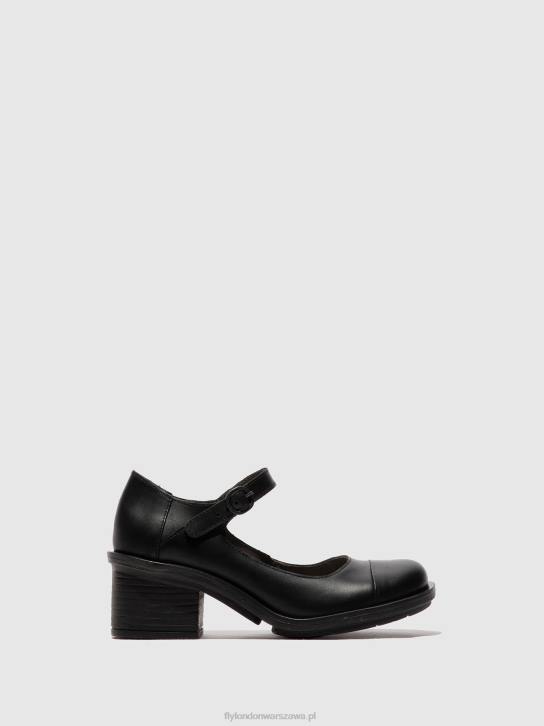 buty mary jane cody877 kobiety L8JJ647 czarny Fly London