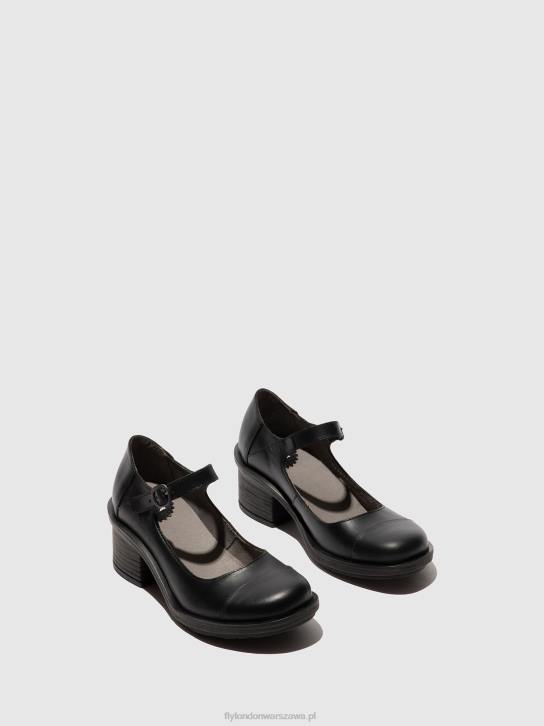 buty mary jane cody877 kobiety L8JJ647 czarny Fly London
