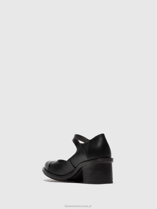 buty mary jane cody877 kobiety L8JJ647 czarny Fly London