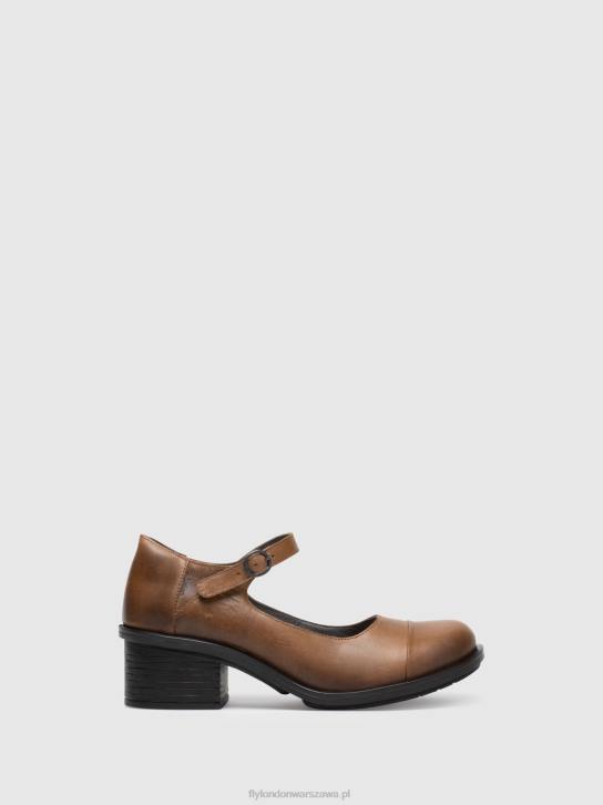 buty mary jane cody877 kobiety L8JJ648 wielbłąd Fly London