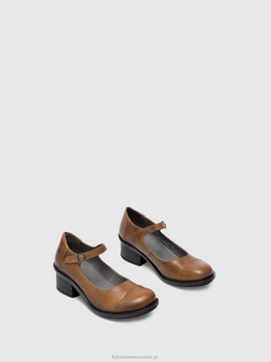 buty mary jane cody877 kobiety L8JJ648 wielbłąd Fly London