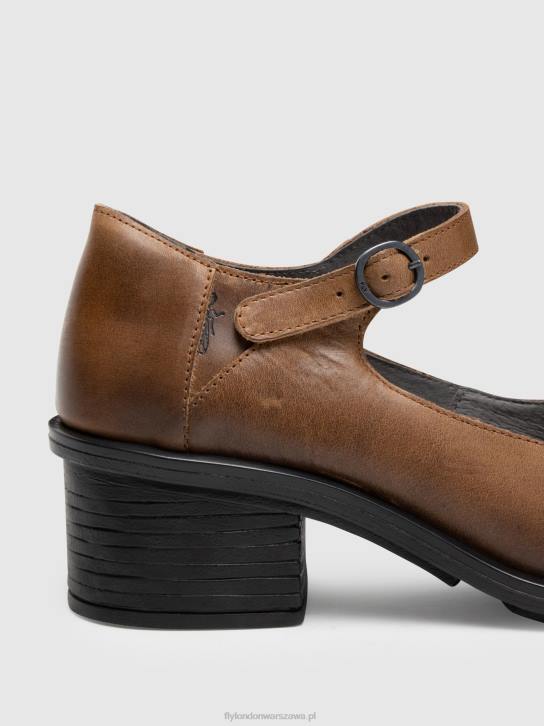 buty mary jane cody877 kobiety L8JJ648 wielbłąd Fly London