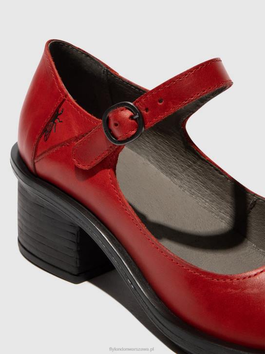 buty mary jane cody877 kobiety L8JJ650 czerwony Fly London