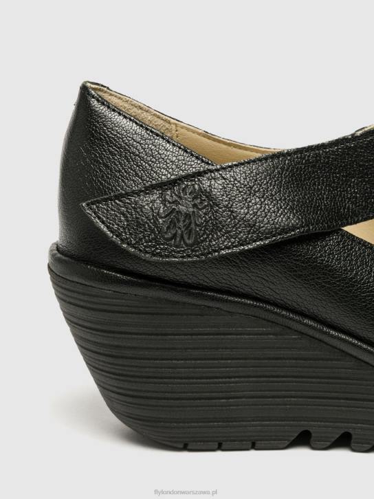 buty mary jane yasi682 kobiety L8JJ696 mus czarny Fly London
