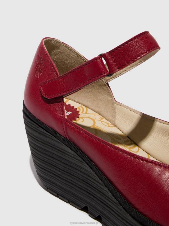 buty mary jane yawo345 kobiety L8JJ669 czerwony Fly London