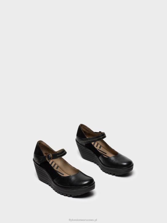 buty mary jane yuko082 kobiety L8JJ701 czarny Fly London