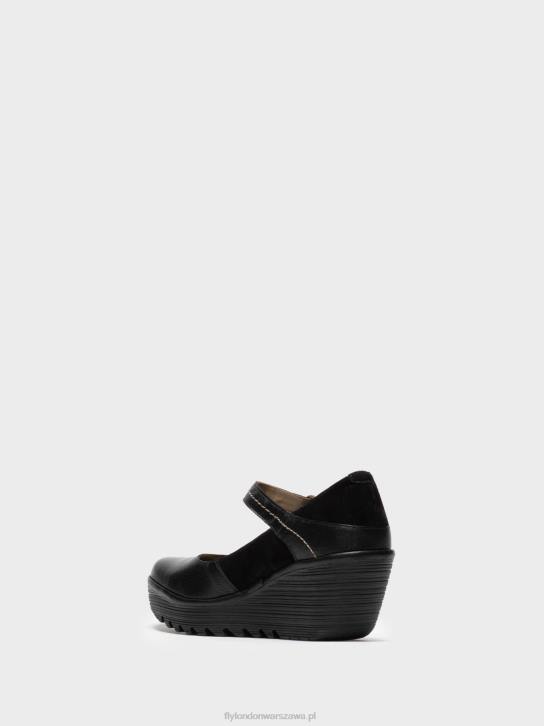 buty mary jane yuko082 kobiety L8JJ701 czarny Fly London
