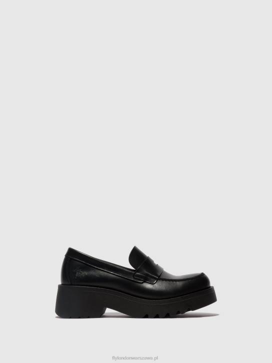 mokasyny buty fosa948 kobiety L8JJ653 czarny (czarna podeszwa) Fly London