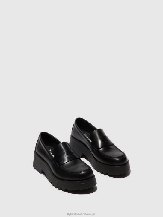 mokasyny buty fosa948 kobiety L8JJ653 czarny (czarna podeszwa) Fly London