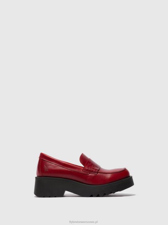 mokasyny buty maus791 kobiety L8JJ674 czerwony Fly London
