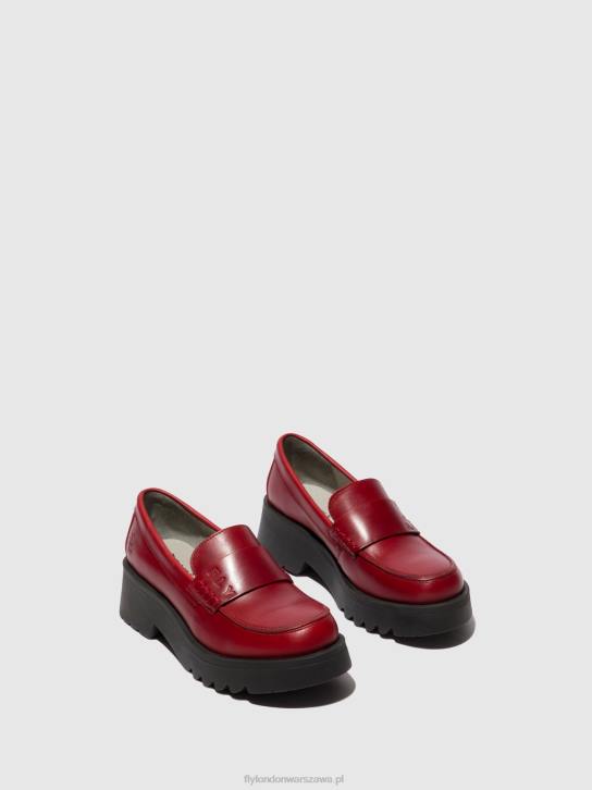 mokasyny buty maus791 kobiety L8JJ674 czerwony Fly London