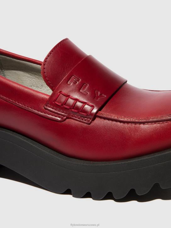 mokasyny buty maus791 kobiety L8JJ674 czerwony Fly London