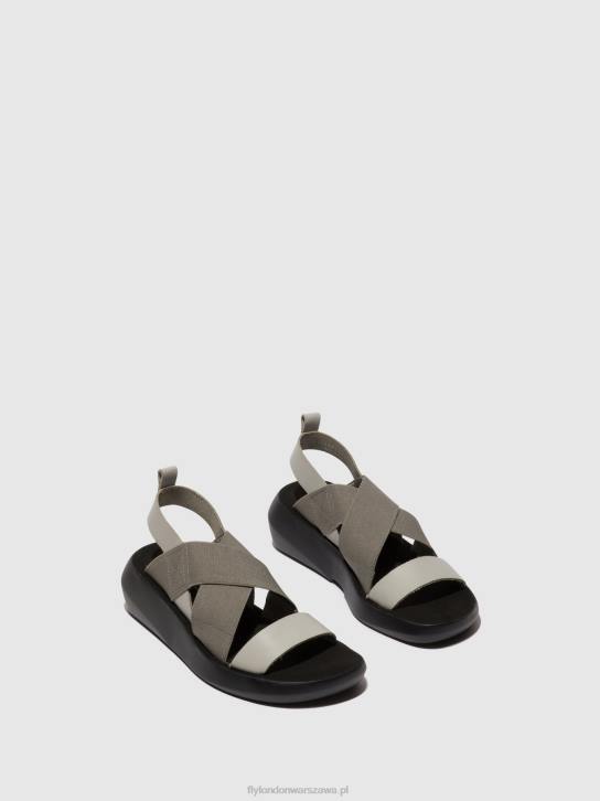sandały crossover baji848 kobiety L8JJ491 Chmura Fly London