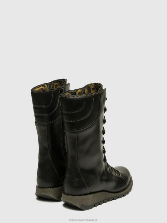 buty na koturnie ster768 kobiety L8JJ666 czarny Fly London