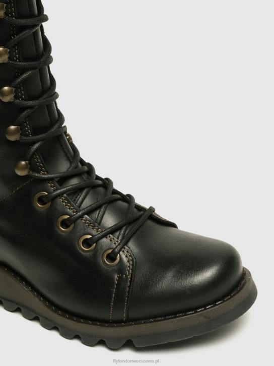 buty na koturnie ster768 kobiety L8JJ666 czarny Fly London