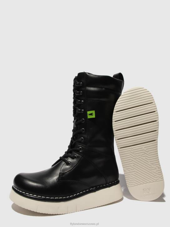 buty sznurowane ieva245 kobiety L8JJ313 tunder czarny Fly London