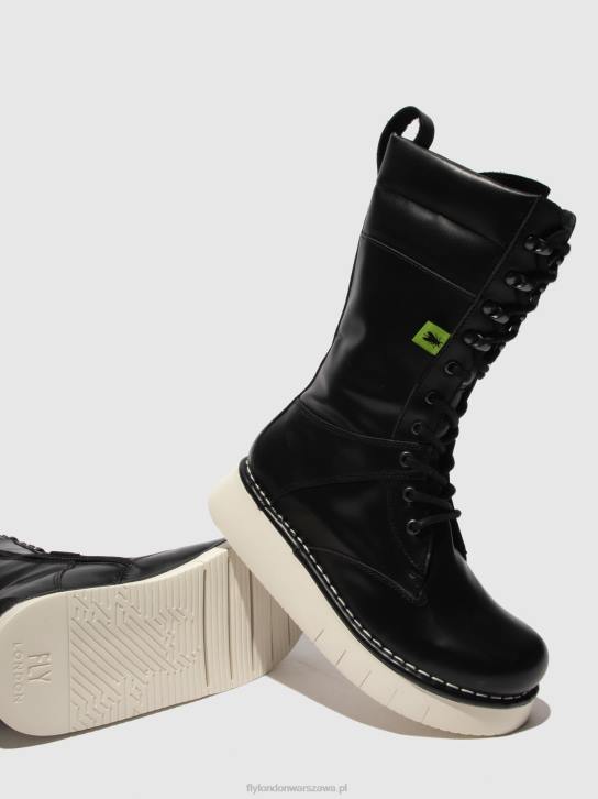 buty sznurowane ieva245 kobiety L8JJ313 tunder czarny Fly London