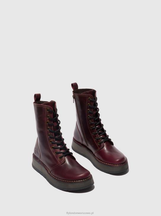 buty sznurowane rami043 kobiety L8JJ291 fioletowy Fly London