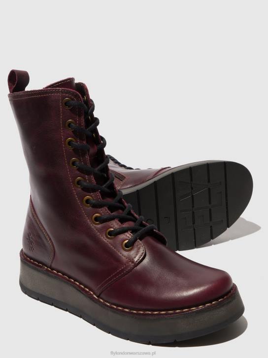 buty sznurowane rami043 kobiety L8JJ291 fioletowy Fly London