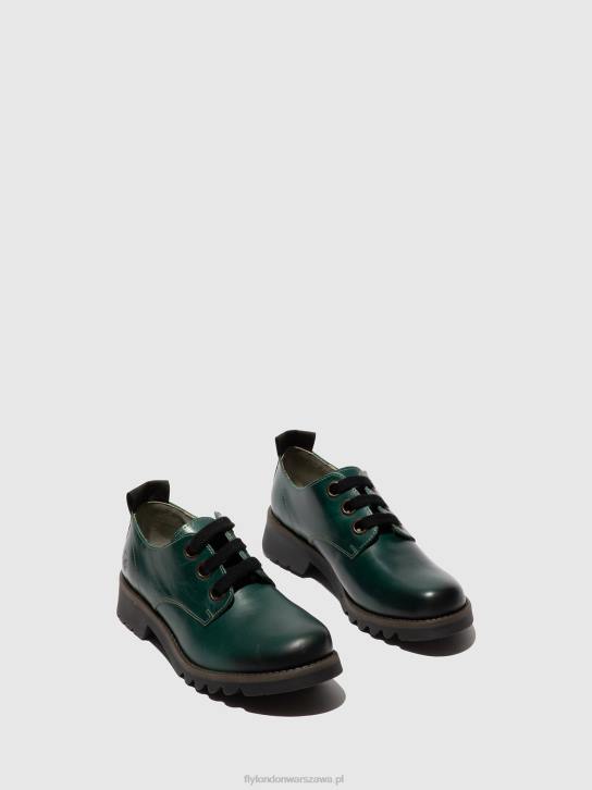 buty sznurowane ruda538 kobiety L8JJ679 koniczyna zielona Fly London
