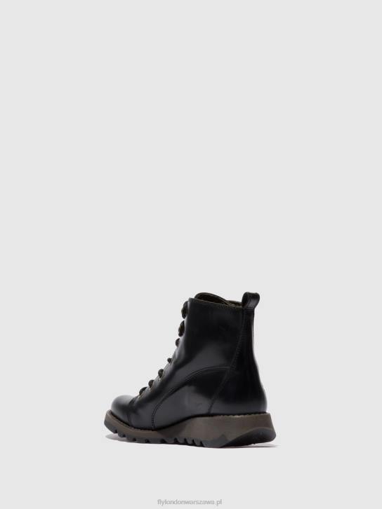 buty sznurowane sore813 kobiety L8JJ330 dywan czarny Fly London
