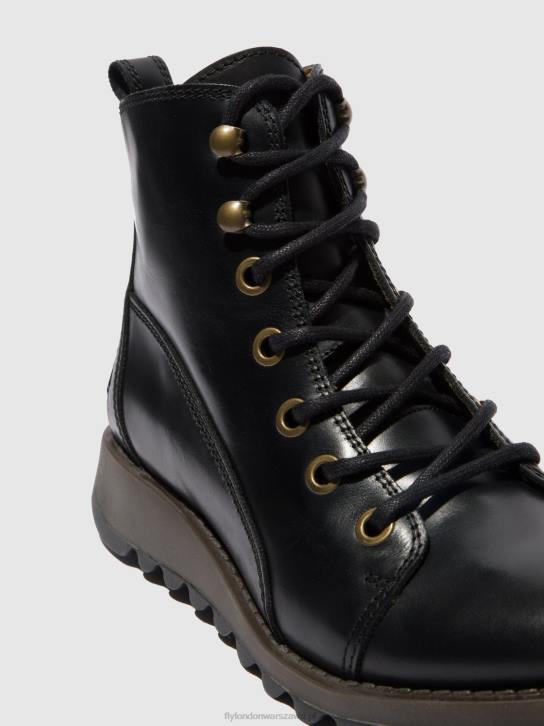 buty sznurowane sore813 kobiety L8JJ330 dywan czarny Fly London