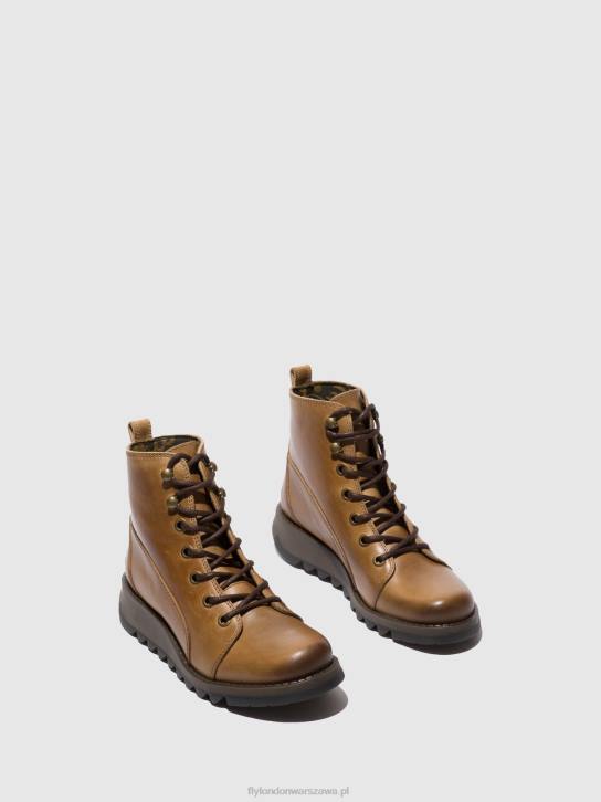 buty sznurowane sore813 kobiety L8JJ331 wielbłąd dywanowy Fly London