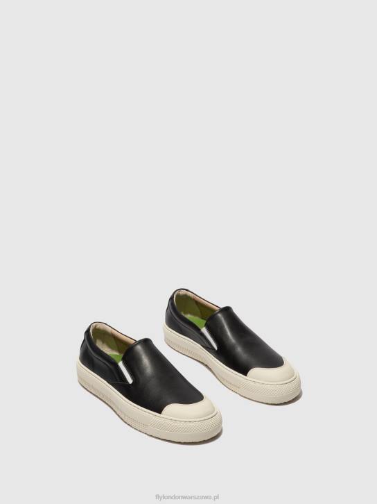 buty wsuwane toaf584 kobiety L8JJ706 czarny Fly London
