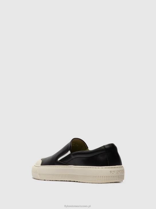buty wsuwane toaf584 kobiety L8JJ706 czarny Fly London
