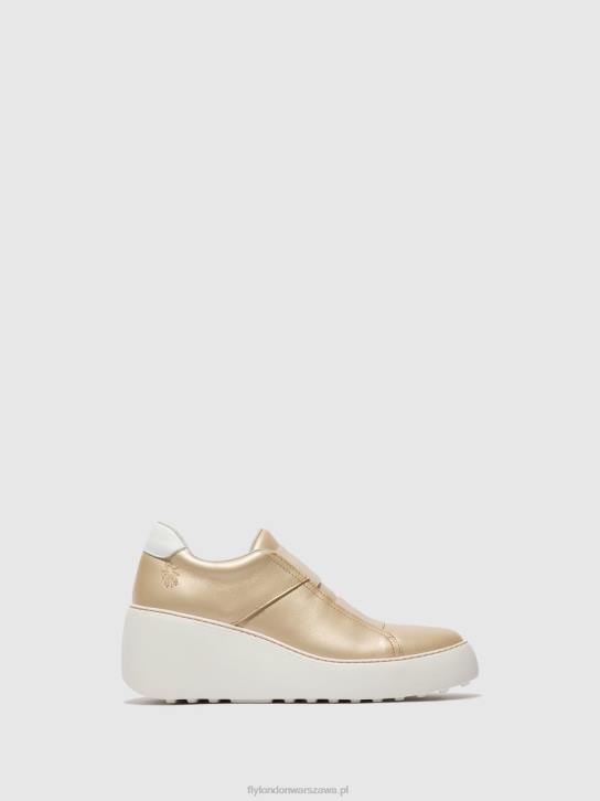 elastyczne buty sportowe dito581 kobiety L8JJ731 złoto Fly London