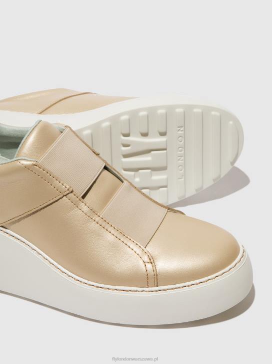 elastyczne buty sportowe dito581 kobiety L8JJ731 złoto Fly London