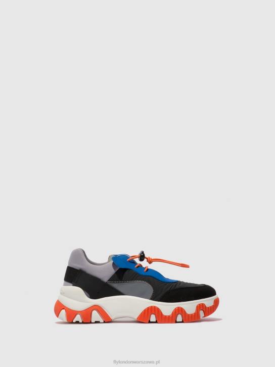 elastyczne buty sportowe fian634 kobiety L8JJ767 wieloszary/niebieski/pomarańczowy Fly London