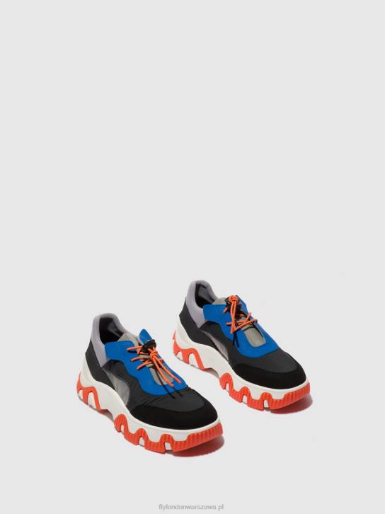 elastyczne buty sportowe fian634 kobiety L8JJ767 wieloszary/niebieski/pomarańczowy Fly London