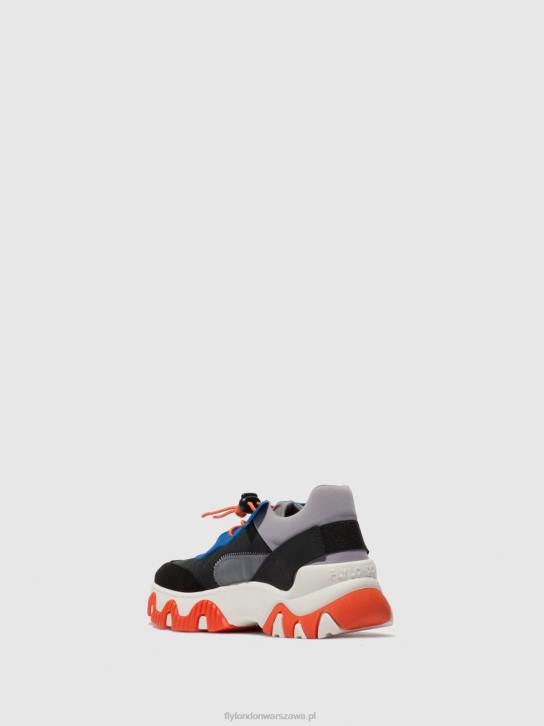 elastyczne buty sportowe fian634 kobiety L8JJ767 wieloszary/niebieski/pomarańczowy Fly London