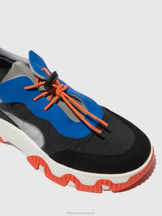 elastyczne buty sportowe fian634 kobiety L8JJ767 wieloszary/niebieski/pomarańczowy Fly London