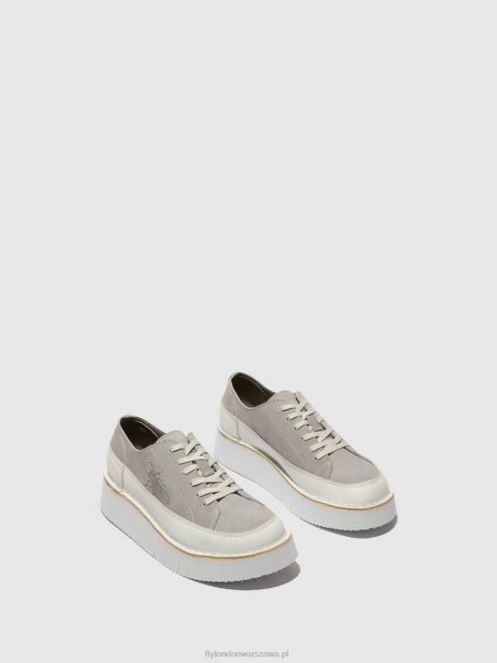sznurowane buty sportowe cuda099 kobiety L8JJ723 białawy/chmura Fly London