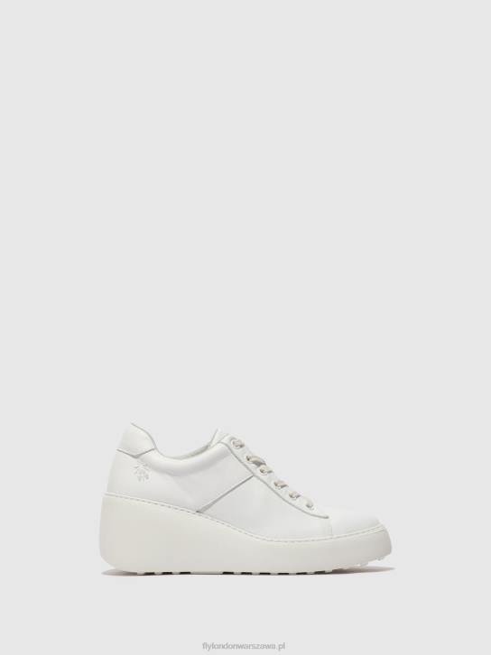 sznurowane buty sportowe delf580 kobiety L8JJ721 biały Fly London