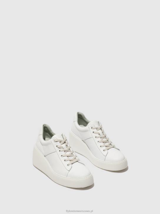 sznurowane buty sportowe delf580 kobiety L8JJ721 biały Fly London